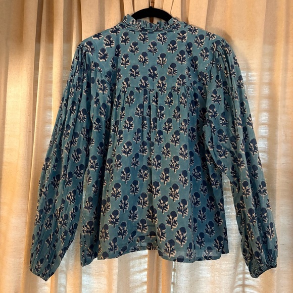 Emerson Fry EMMALINE BLOUSE - LITTLE MARIGOLDS DANUBE ORGANIC - Picture 9 of 10